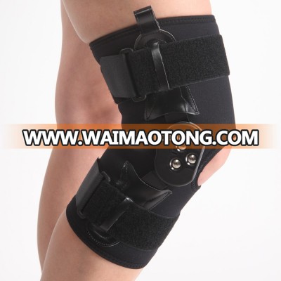 Samderson C1KN-2501Hinged Neoprene Knee Support Brace with Open Patella with Steel Plastic Support