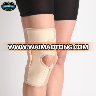 Factory provide OEM multidirectional neoprene material Front opening Hinged Knee Stabilizer/ knee brace