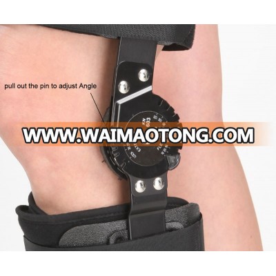 Orthopedic POST-OP hinged knee brace, knee support, hinge, rom/dial parts